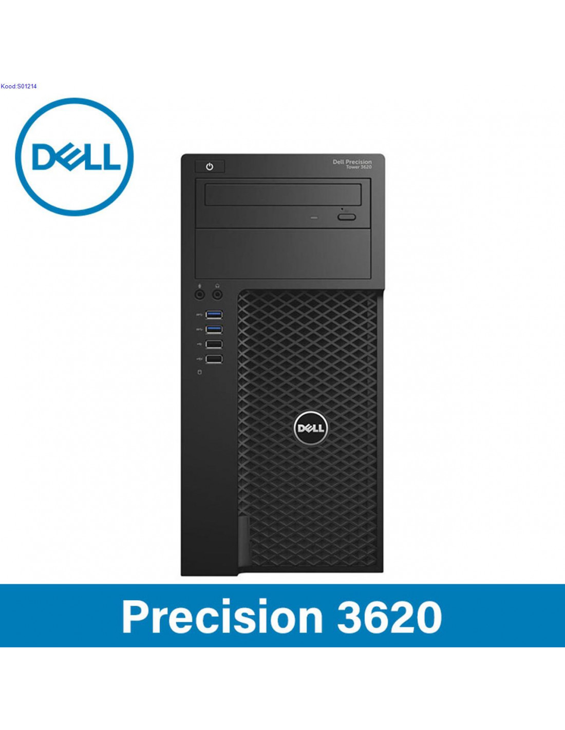 Arvuti Dell Precision 3620 Tower i7-7700 kuni 4,20GHz